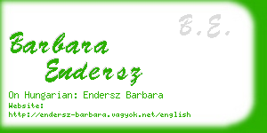 barbara endersz business card